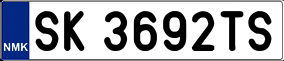 Truck License Plate